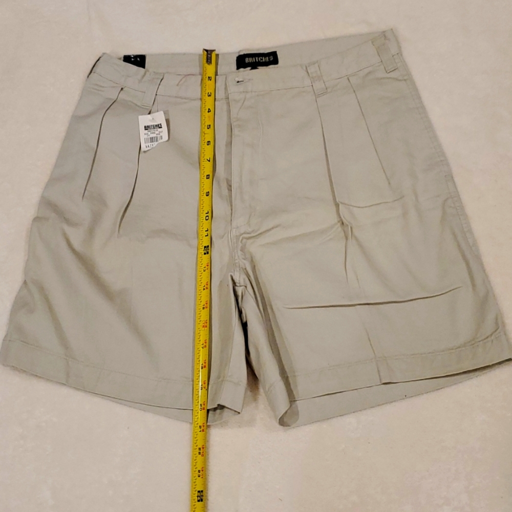 NWT BRITCHES TAN SHORTS   35 WAIST